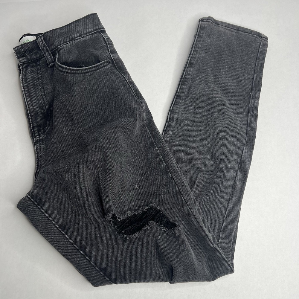 RE generation by Celebrity Pink Jeans 1 / 25 Juniors‎ Distressed Black Straight